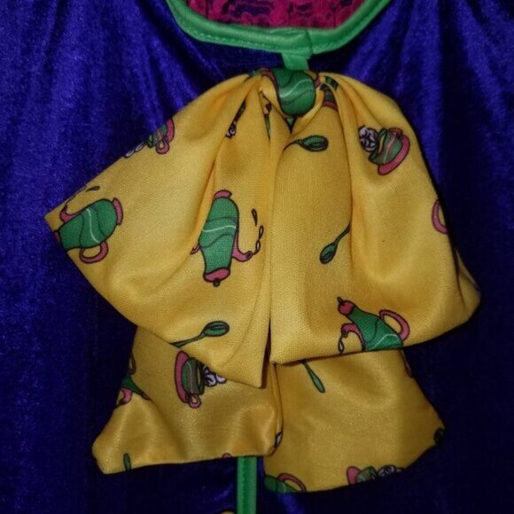 Teapot Tea Party Dress Costume Tween Girl XL 12-14 Pink Purple Yellow Bubble Hem - Picture 5 of 10